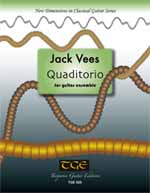 Quaditorio for guitar ensemble front cover photo